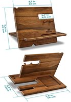 Station d'accueil pour téléphone en bois pour hommes, organisateur de bureau ou de table de chevet, cadeaux d'anniversaire pour mari, porte-clés, support pour portefeuille, montre
