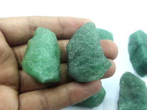 เครื่องประดับแบบชนเผ่า5ชิ้น,อัญมณีควอตซ์ธรรมชาติควอตซ์สตอเบอร์รี่ดิบสีเขียวไม่ผ่านการดูแลสำหรับทำด้วยมือทำเครื่องประดับหยาบ - Product Image 4