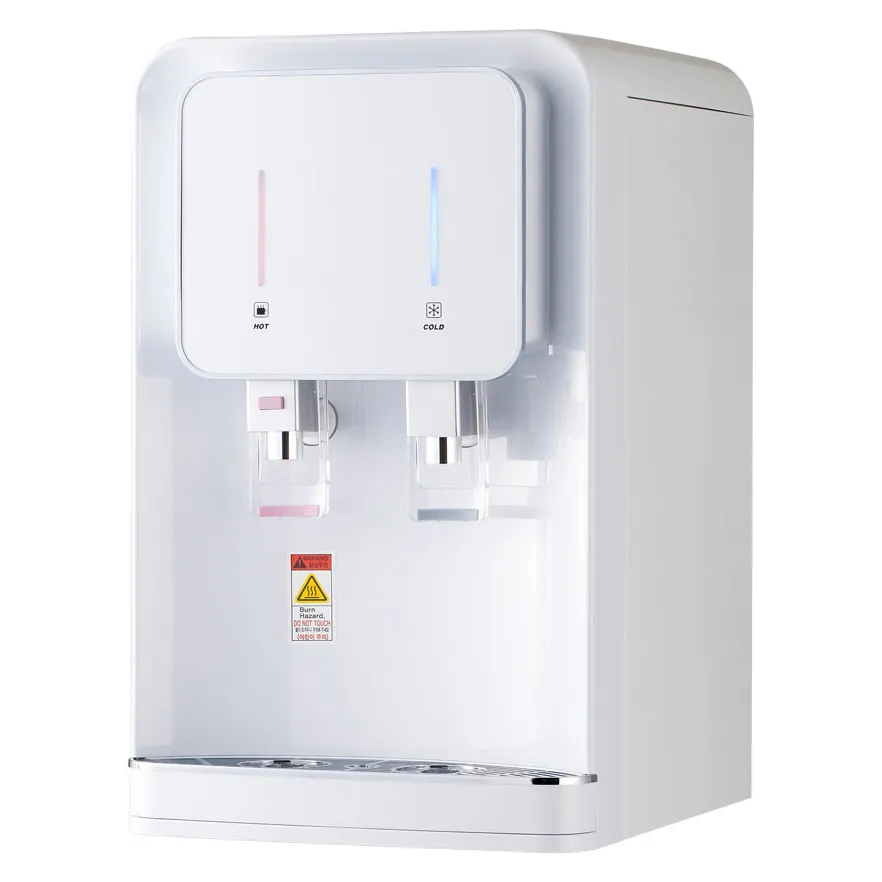 Moolmang HotとCold Water Dispenser UF 4ステージFilter System Desktop Counter Top Water Purifier White Color