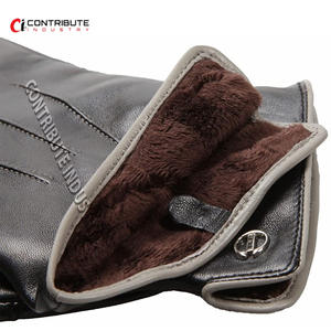 Guantes de trabajo de cuero de vaca duraderos, guantes mecánicos de seguridad para conducir en invierno - Product Image 4