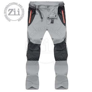 Pantalon cargo décontracté pour homme 100 % coton, grande taille, coupe droite, taille mi-haute, léger, coupe-vent, avec braguette boutonnée - Idéal pour les sports de plein air - Product Image 3