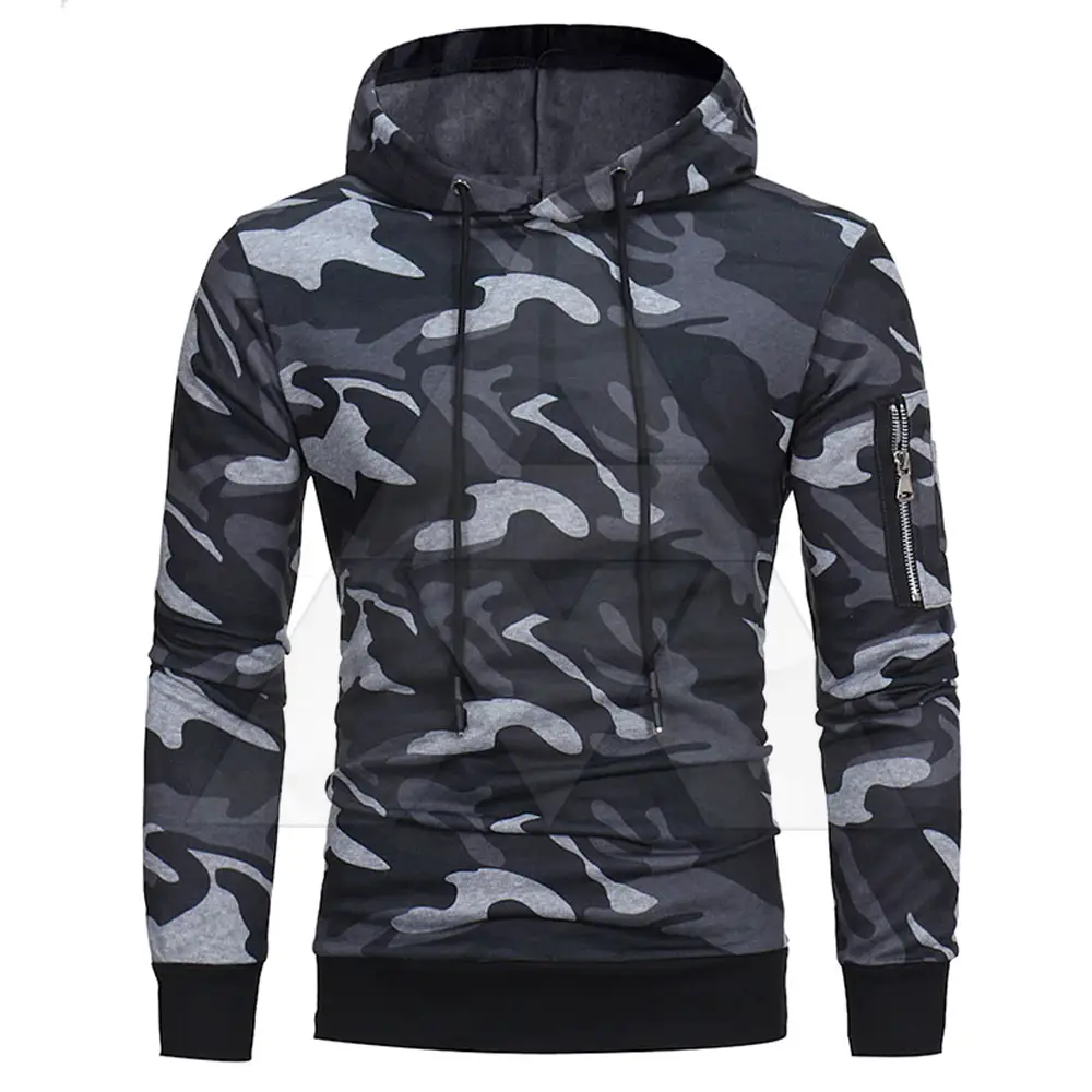 Pakistan Sản Xuất Người Đàn Ông Hoodies Camo In Ấn Người Đàn Ông Hoodies Tùy Chỉnh In Biểu Tượng Người Đàn Ông Hoodies