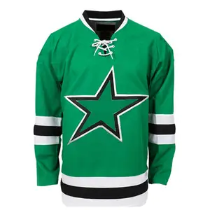 Maglie per Hockey su ghiaccio a sublimazione reversibile su due lati personalizzate manica lunga uomo personalizzato hockey su ghiaccio e hockey su campo