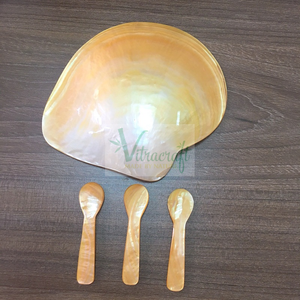 Service de table en forme de nacre du Vietnam, plat à Caviar, cuillère et assiette en nacre pour rendre la table à manger luxueuse - Product Image 3