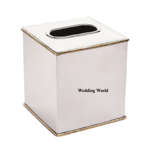 Porte-serviettes en métal galvanisé à la main de qualité supérieure vente chaude boîte de mouchoirs en gros de conception d'articles d'hôtel dans l'emballage de carton - Product Image 3