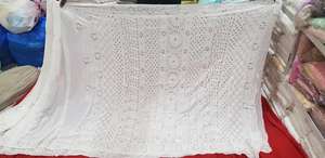 Superbe saree en georgette de viscose avec broderie pallu chikankari à bordure lourde et travail élégant de gota patti - Product Image 2