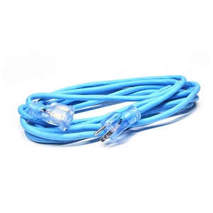 Kabel Ekstensi Retraktil 25ft 125v Heavy Duty Tahan Air Bahan PVC Tembaga <span class=keywords><strong>NAMA</strong></span> 5-15P AC Soket Berlampu - Product Image 1