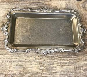 ถาดเสิร์ฟอาหารแบบมีสไตล์สำหรับบ้านโรงแรมร้านอาหารเครื่องครัวอุปกรณ์รับประทานอาหารจานเสิร์ฟถาดโลหะชุบเงินถาดใส่กาแฟ - Product Image 4