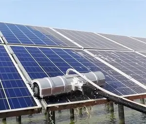 R2-027 ou ai pv módulo limpador, 3.6m, 5.4m, 7.2m, painel solar, robô limpeza 800kw/uso diário, escova de limpeza solar