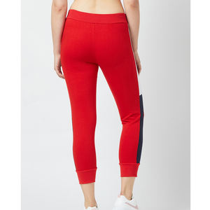 Meilleures ventes de pantalons de jogging et de sweat de marque personnalisée pour femmes au prix de gros de couleur rouge - Product Image 3