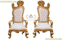 Chaises de trône élégantes et détachables pour mariages et événements, style Roi Lion, taille et couleur personnalisables, design baroque, Royaume-Uni