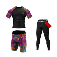 Ensemble de sport de compression pour homme Deesha de haute qualité, 7 pièces, séchage rapide, 240g polyester/coton, entraînement MMA arts martiaux adultes