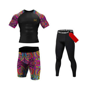 Ensemble de sport de compression pour homme de haute qualité, 7 pièces, en polyester/coton, séchage rapide, pour l'entraînement MMA et les arts martiaux pour adultes - Product Image 6