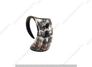 Nuevo diseño más vendido de cuerno vikingo para beber jarra de cerveza vikinga hecha con cuerno natural de la India por Quality Handicrafts - Product Image 2