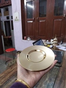 Paten modelo de latón y acero pulido, suministros de iglesia de metal, artesanías de metal de estilo religioso - Product Image 6