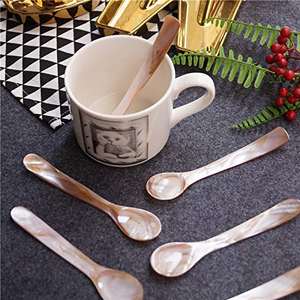 Cuchara de nácar hecha a mano para hoteles y restaurantes Ideal para degustación de caviar y uso de postres elegantes - Product Image 6