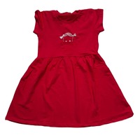 Robe d'été printemps pour filles, mignonne et tendance, coupe trapèze, longueur genou, manches évasées, haute qualité, écologique et respirante, vente en gros