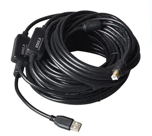 Kabel Printer Aktif 30M Usb 2.0 A Male Ke B Male Dengan IC & Ferrites