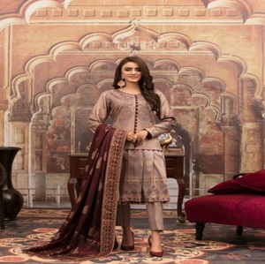 Original personalizado paquistaní Shalwar Kameez Kurta bellamente diseñado ropa de fiesta larga Venta caliente Material de algodón - Product Image 2