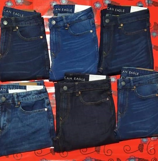 Avanzi di fabbrica Overrun Indumenti Surplus Originale di Marca Etichette Mens Denim Jeans Stretch di Cotone Mutanda Lunga Bangladesh Magazzino Lotto