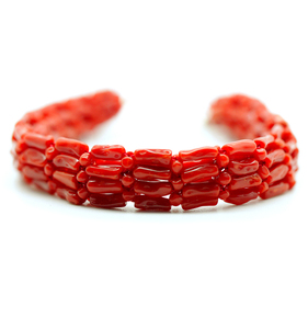 Pulsera de Coral Rojo Italiano 100% Natural para Mujer, Estilo Clásico de 19 cm, Oferta - Product Image 5