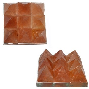 Plaque de pyramide, assiette pêche en Aventurine neuf planètes vastu - Product Image 1