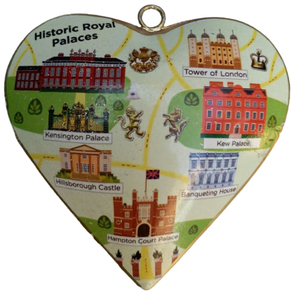 Etiqueta impresa de corazón de Metal Navidad ornamento de mejor venta de suministros de decoración de Navidad - Product Image 2