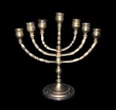 Premium quality Polished 7 <b>branches</b> brass hand-crafted menorah Religious Candle Holder - Product Image 3