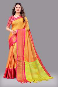Beautiful Rich Pallu & Jecquard Work and Unique <b>Style</b> Designer Beuiful Colours Silk Saree Manufacuring by Surat - Product Image 3