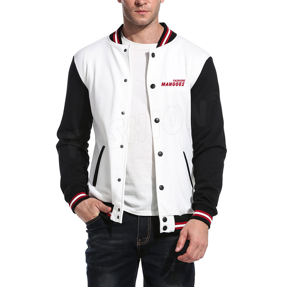 Cheap Price Adult Men's Lettermen Jacket Customizable Canvas Winter Outerwear Stylish Breathable