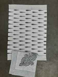 Juego de 6 servilletas y 6 tapetes florales de algodón indio con estampado de bloques de mano, 6 servilletas y 6 alfombrillas - Product Image 6