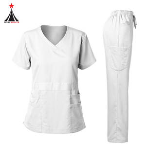 Haut de gommage en tissu doux pour uniforme d'hôpital personnel de service OEM infirmière de gommage uniforme d'hôpital - Product Image 4