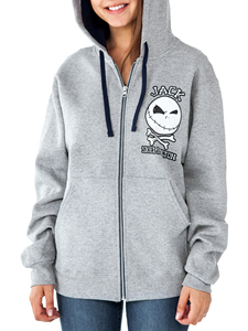 Sweatshirts à capuche unisexes en coton molletonné, brodés surdimensionnés, à capuche avec fermeture éclair, mode hivernale, imprimés pour hommes - Product Image 3