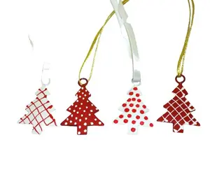CHRISTMAS HANGING ORNAMENT SMALL CHRISTMAS <b>TREE</b> HIGH QUALITY METAL CHRISTMAS <b>TREE</b> DECORATION - Product Image 1