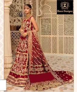 Style indien pakistanais femmes vêtements ethniques renard Georgette séquence broderie travail Salwar Kameez costume pour vêtements de mariage - Product Image 1