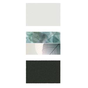 Carreaux muraux brillants décoratifs en céramique design mosaïque blanche et noire 300x450mm - Product Image 3