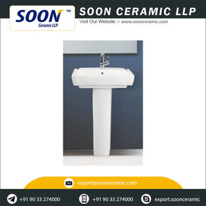 Moderno Lavabo Pedestal Soon para Uso en Villas, Capacidad de 9L, Forma de Lavabo Personalizada, Montaje de Grifo de un Solo Orificio, Garantía de 1 Año, Proyecto - Product Image 6
