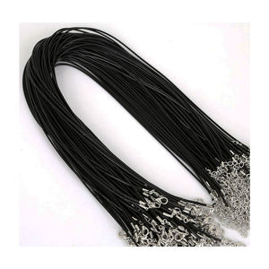 Indian Genuine 1.5mm <b>Black</b> Shiny Leather <b>Cord</b> Handmade 18inches Necklace for Kids Bohemian Style Animal Pattern Anniversary Low - Product Image 5