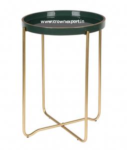 Table d'appoint à café intérieure et extérieure Table d'accent en métal Table de salon Table de chevet et de chambre à coucher pour meubles de décoration de maison - Product Image 2