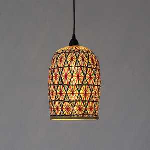 Handicraft Bamboo Rattan <b>Lampshade</b> <b>Living</b> <b>Room</b> Decorative Handmade <b>Lampshade</b> Frame - Product Image 6