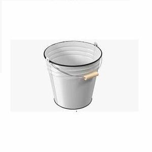 WHITE STYLISH BEST QUALITY ENAMEL ICE BUCKET GALVANIZED BUCKET HOME DECORATIVE BUCKET - Product Image 1