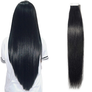 100% Haute Qualité 10A Grade 100% Remy Cuticule Humaine Alignée Extensions de Cheveux Vierges Pas Cher Double Dessiné Bande Cheveux - Product Image 5