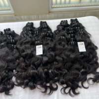 Cheveux humains indiens bruts non traités de grade 12A, qualité Mink, cuticules alignées, cheveux vierges indiens de temple, fournisseur de cheveux humains bruts