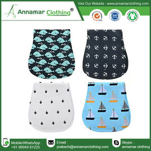 Rganic-muselina de algodón para eructo de bebé, paño personalizado con etiqueta privada para alimentación, gasa doble para eructar, 100% O - Product Image 3