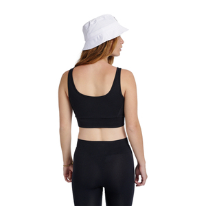 Impression personnalisée blanc 100% coton débardeurs pour femmes unisexe sport musculation entraînement haut de gymnastique plumes bouton de dentelle - Product Image 2