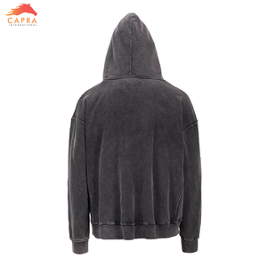 100% cotton stone washed hoodie High Street old stone washed vintage hoodie - Product Image 2