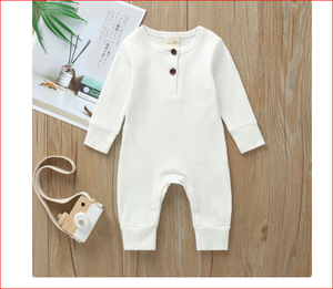 2024 nueva ropa para niños recién nacidos bebé lindo estampado manga larga mameluco algodón moda bebé mono - Product Image 1