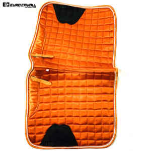 Euro Cavall Industries Estilo de moda Material ecológico de alta calidad Naranja Satén Caballo Sillín Cuello Color personalizable - Product Image 5