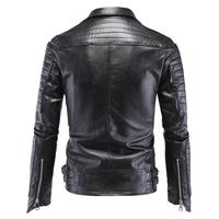 Veste en cuir véritable pour homme, best-seller, hiver, élégante, col montant, noir, vêtements d'extérieur pour usage extérieur