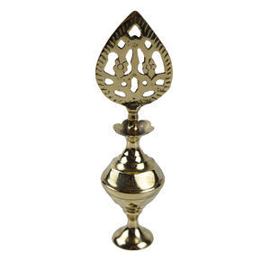 Pote de almacenamiento de polvo de ojos Natural con diseño de maquillaje hecho a mano para mujer Surme Daani Brass Design Metal Eye Liner Pot - Product Image 2